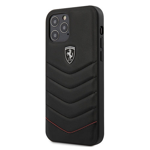 Ferrari Off Track Quilted Case for iPhone 12 / 12 Pro - Black
