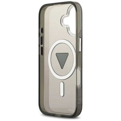 Guess IML Gradient Triangle Logo MagSafe case for iPhone 17 - black