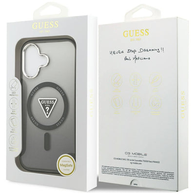 Guess IML Gradient Triangle Logo MagSafe case for iPhone 17 - black