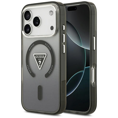 Guess IML Gradient Triangle Logo MagSafe Case for iPhone 17 Pro - Black