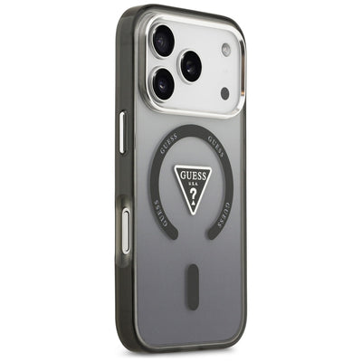 Guess IML Gradient Triangle Logo MagSafe Case for iPhone 17 Pro - Black