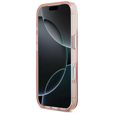 Guess IML Gradient Triangle Logo MagSafe Case for iPhone 17 Pro - Pink