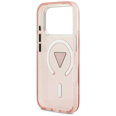 Guess IML Gradient Triangle Logo MagSafe Case for iPhone 17 Pro - Pink