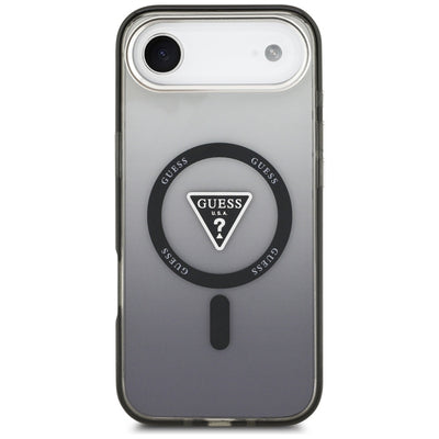 Guess IML Gradient Triangle Logo MagSafe case for iPhone Air - black