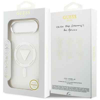 Guess IML Gradient Triangle Logo MagSafe Case for iPhone Air - Clear