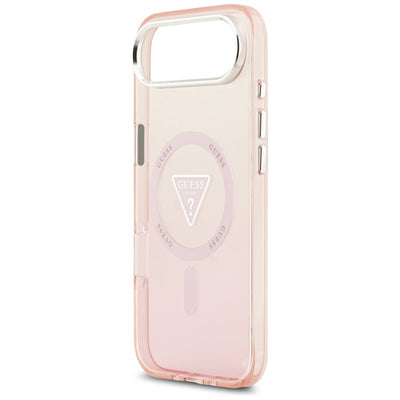 Guess IML Gradient Triangle Logo MagSafe iPhone Air Case - Pink