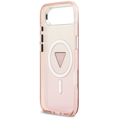 Guess IML Gradient Triangle Logo MagSafe iPhone Air Case - Pink