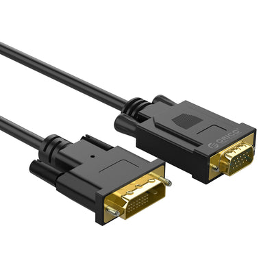 Orico XD-DITV cable DVI 24+1 VGA Full HD adapter 5 m - black