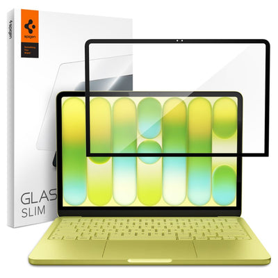Spigen Glas.tR Slim FC Tempered Glass Screen Protector for MacBook Neo 13" 2026 - Black