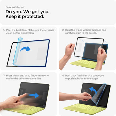 Spigen Glas.tR Slim FC Tempered Glass Screen Protector for MacBook Neo 13" 2026 - Black