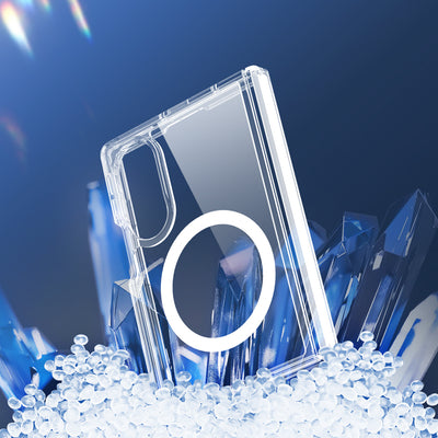 Dux Ducis Clin Mag Case for Samsung Galaxy Z Fold 8 Wide Compatible with MagSafe - Transparent