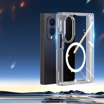 Dux Ducis Clin Mag Case for Samsung Galaxy Z Fold 8 Wide Compatible with MagSafe - Transparent