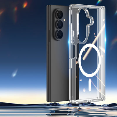 Dux Ducis Clin Mag Case for Samsung Galaxy Z Fold 8 / Z Fold 7 Compatible with MagSafe - Transparent