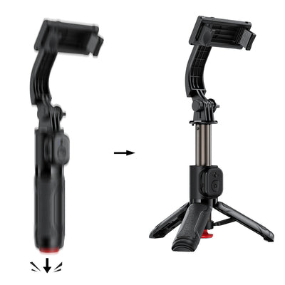 Acefast E42 Selfie Stick with Automatic Tripod and Bluetooth Remote Control 63 cm - Black