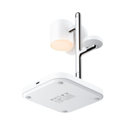 Acefast E39 Qi2.2 25W 4-in-1 Wireless Desk Charger for Phone, Watch, and Headphones with Night Light - White