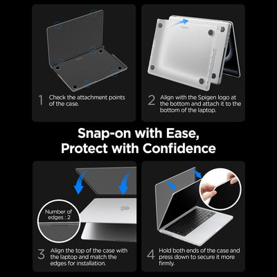 Spigen AirSkin Case for MacBook Pro 16" 2021 / 2023 / 2024 / 2025 / 2026 - Semi-Transparent