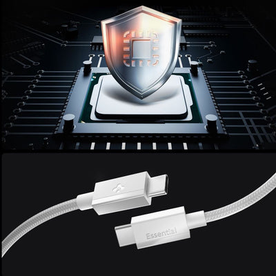 Spigen Essential EB6015CC USB-C Cable 60W 150 cm - White