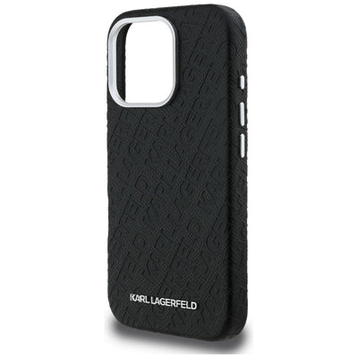 Karl Lagerfeld FW Stamped Karl MagSafe Case for iPhone 16 Pro Max - Black
