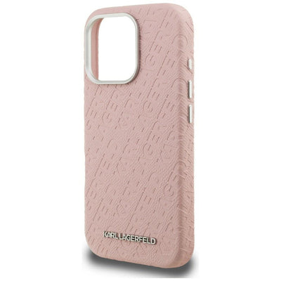 Karl Lagerfeld FW Stamped Karl MagSafe Case for iPhone 16 Pro Max - Pink