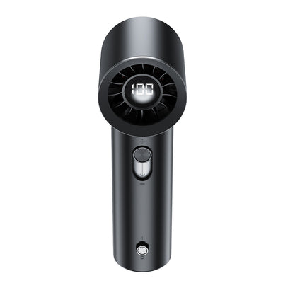Acefast YF1 Mini Hand Fan with LED Display and Free Airflow Adjustment - Black