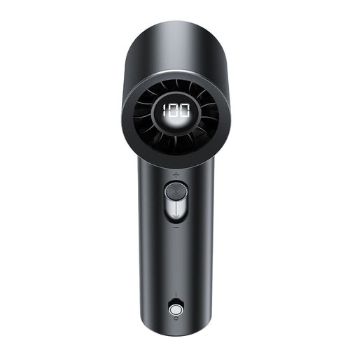 Acefast YF1 Mini Hand Fan with LED Display and Free Airflow Adjustment - Black