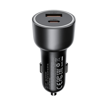 Acefast B21 75W USB-C + USB-A Car Charger - Black