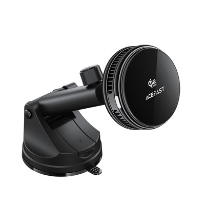 Acefast D67 Magnetic Dashboard Car Mount with Qi2 25W Wireless Charging and Cooling - Black