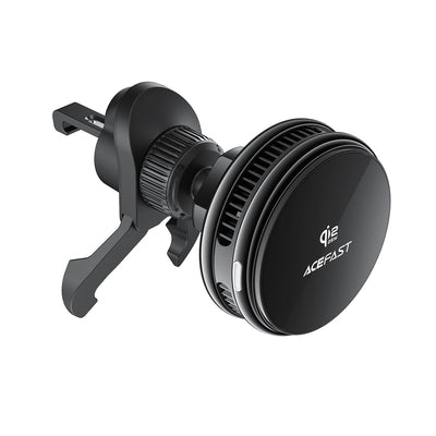 Acefast D66 Magnetic Car Air Vent Mount with Qi2 25W Wireless Charging and Cooling - Black