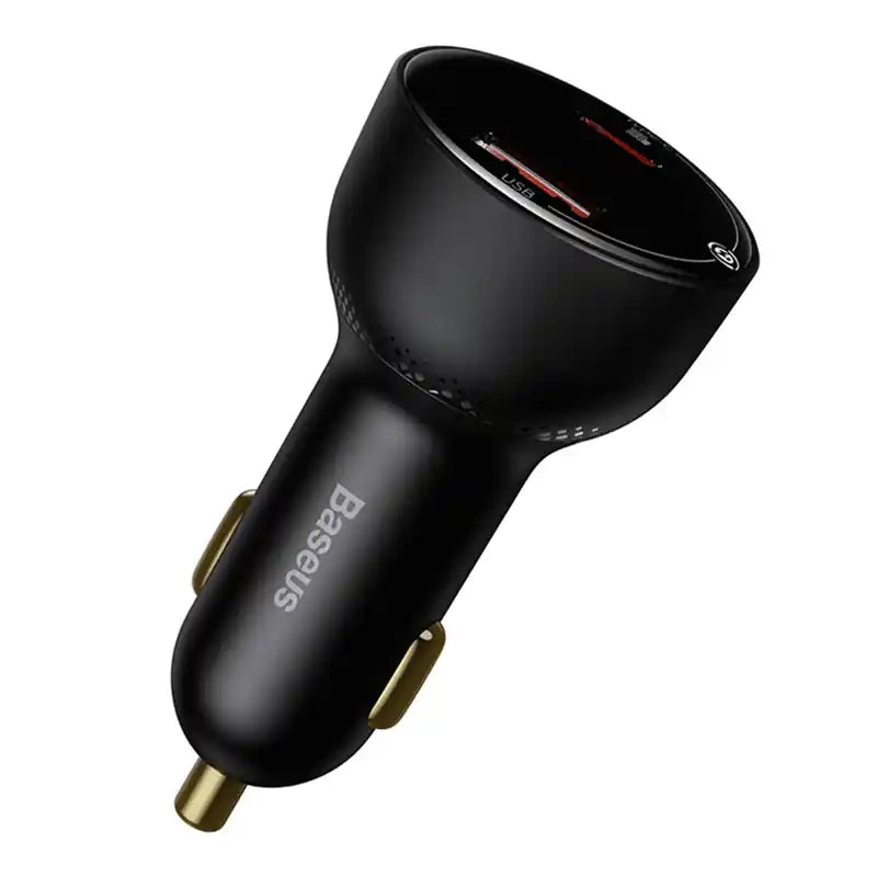 Car charger Baseus Superme, USB, USB-C, 100W (black) - Product Image 4