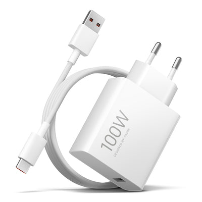 Wall Charger Xiaomi MY-19-ER, 100W, 6.1A, 1 x USB-A, with USB-C Cable, White BHR095VEU