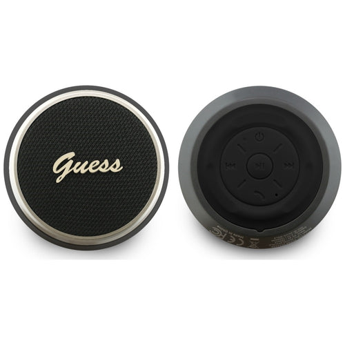 Guess 5W Script Metal Logo Bluetooth Speaker - Black