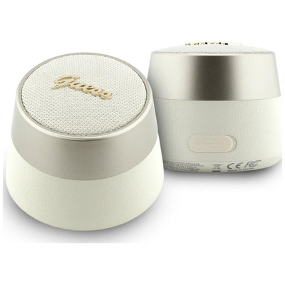Guess 5W Script Metal Logo Bluetooth Speaker - Gold