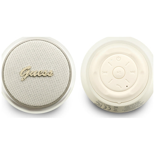Guess 5W Script Metal Logo Bluetooth Speaker - Gold