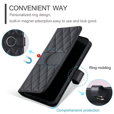 Samsung Galaxy A37 5G Leather Wallet Case with Stand and Shoulder Strap - Black — Hurtel