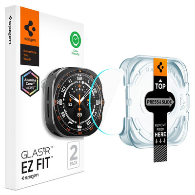 Spigen Glas.TR EZ Fit AC 2-Pack Tempered Glass for Samsung Galaxy Watch Ultra 47mm