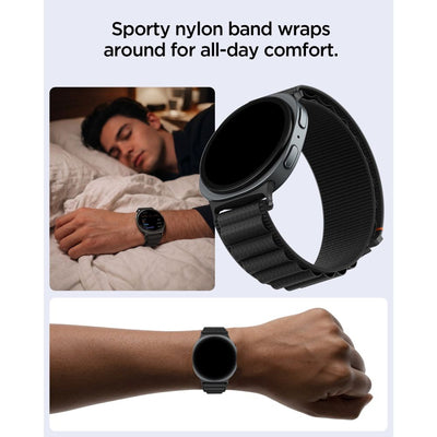 Spigen WBF1 Strap for Samsung Galaxy Watch 40/44/46 mm - Black