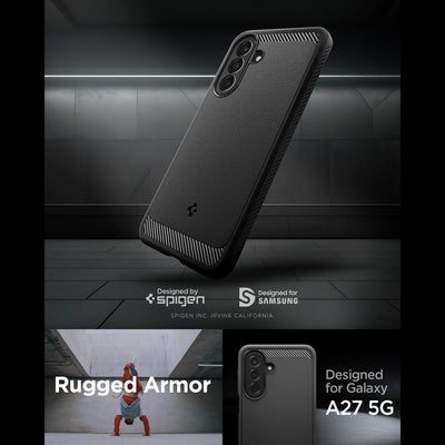 Spigen Rugged Armor Case for Samsung Galaxy A27 5G - Matte Black