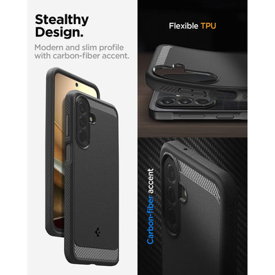 Spigen Rugged Armor Case for Samsung Galaxy A27 5G - Matte Black