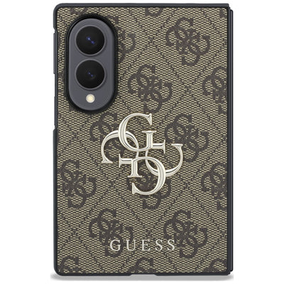 Guess Big 4G Logo Case for Samsung Galaxy Z Fold 8 - Brown
