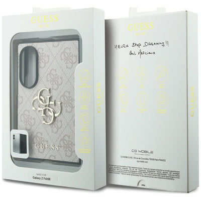Guess Big 4G Logo Case for Samsung Galaxy Z Fold 8 - Pink
