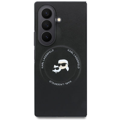 Karl Lagerfeld Karl&Choupette Pins MagSafe Case for Samsung Galaxy Z Fold 8 Ultra - Black