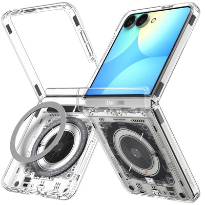 Spigen Ultra Hybrid Pro MagSafe Case for Samsung Galaxy Z Flip 8 Neo One - Gray/Black