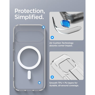 Spigen Ultra Hybrid Mag MagSafe Case for Google Pixel 11 - Clear and White