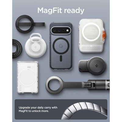 Spigen Ultra Hybrid Mag MagSafe Case for Google Pixel 11 - Black and Gray