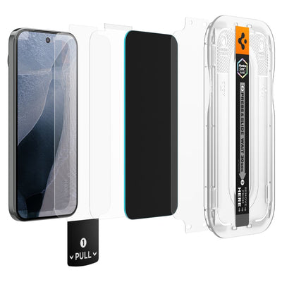 Spigen Glas.tR EZ Fit Pro HD 2-Pack Privacy Tempered Glass for Google Pixel 10/11