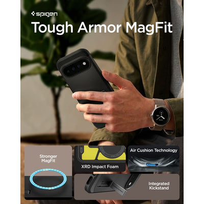 Spigen Tough Armor Mag MagSafe case for Google Pixel 11 Pro XL - black