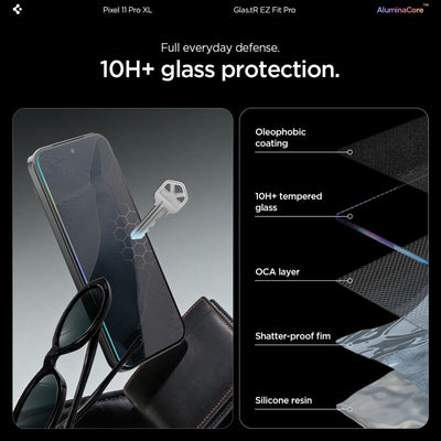Spigen Glas.tR EZ Fit Pro 2-Pack Tempered Glass Screen Protector for Google Pixel 11 Pro XL
