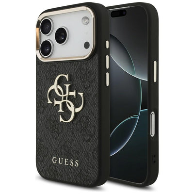 Guess 4G Big 4G Classic Logo Case for iPhone 17 Pro / 18 Pro - Black and Gold