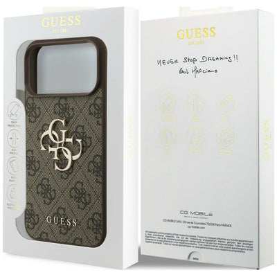 Guess 4G Big Logo Case for iPhone 17 Pro / 18 Pro - Brown