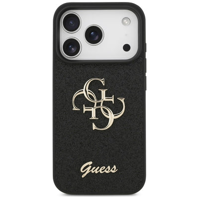Guess Fixed Glitter Big 4G Case for iPhone 17 Pro / 18 Pro - Black